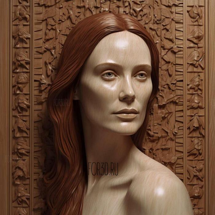 Julianne Moore 2 stl model for CNC